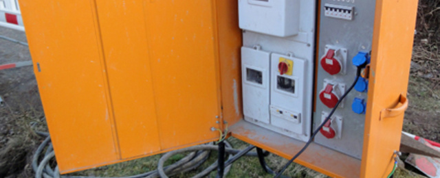 Baustrom bei Heußner-Nuhn in Neuenstein